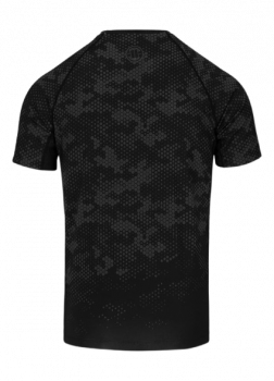 Preview: Pit Bull Rashguard Hex Camo kurz schwarz